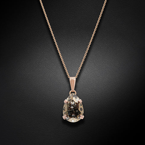 Кулон "Venēra II (Gold Patina)" с кристаллами Swarovski™
